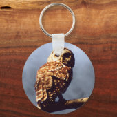 Barred Owl Sleutelhanger (Voorkant)