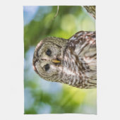 Barred Owl Theedoek (Verticaal)
