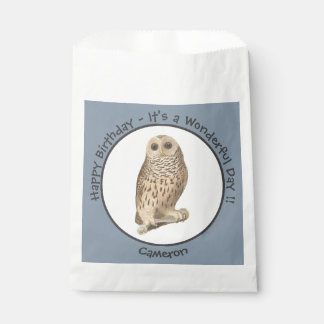 Barred Owl - Verjaardag of ander feestthema evenem Bedankzakje