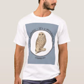 Barred Owl - Verjaardag of ander feestthema evenem T-shirt (Voorkant)