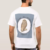 Barred Owl - Verjaardag of ander feestthema evenem T-shirt (Achterkant)