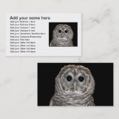 Barred Owl Visitekaartje (Voorkant / Achterkant)