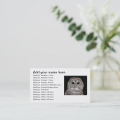 Barred Owl Visitekaartje (Staand voorkant)