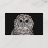 Barred Owl Visitekaartje (Achterkant)