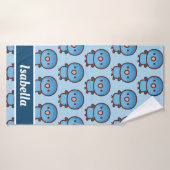 Barred parkiet / Kobalt Badhanddoek (Badhanddoek)