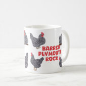 Barred Plymouth Rock Chickens Koffiemok (Voorkant rechts)
