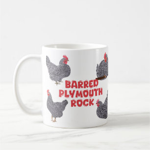 Barred Plymouth Rock Chickens Koffiemok