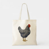 Barred Plymouth Rock Hen Chicken Lover Tote Bag (Achterkant)