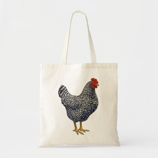 Barred Plymouth Rock Hen Chicken Lover Tote Bag (Voorkant)