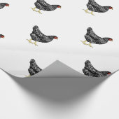 Barred Plymouth Rock Heritage Breed Kippen Cadeaupapier (Hoek)