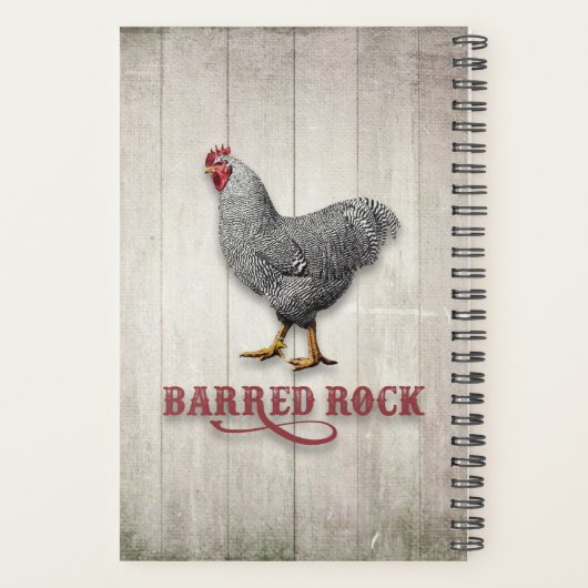 Barred Rock Chicken Planner (Achterkant)