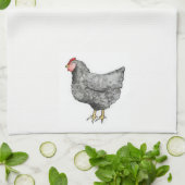 Barred Rock Chicken Towel Theedoek (Gevouwen)
