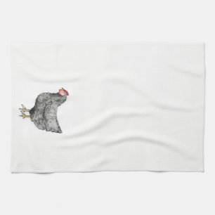 Barred Rock Chicken Towel Theedoek