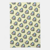 Barred Rock Chicken Wreath Kerstmis Theedoek (Verticaal)