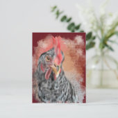 Barred Rock Hen Briefkaart (Staand voorkant)