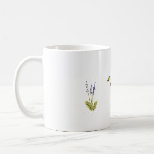 Barred Rock Hen en Butterfly Classic Mok (Links)