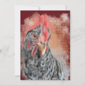 Barred Rock Hen Kaart (Voorkant)