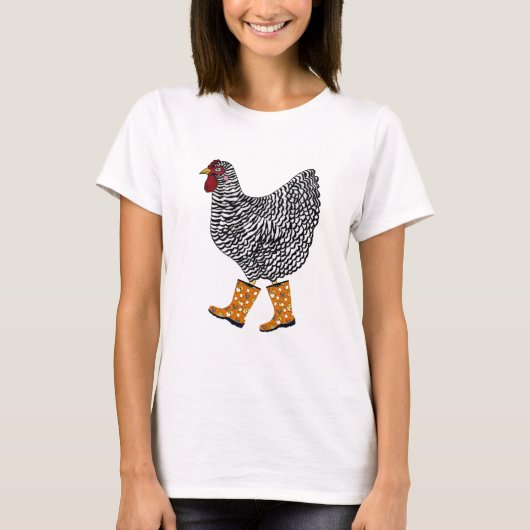 Barred Rock met Sloggers Products T-shirt (Voorkant)