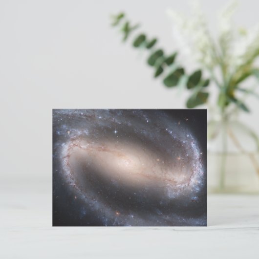 Barred Spiral Galaxy Briefkaart (Staand voorkant)