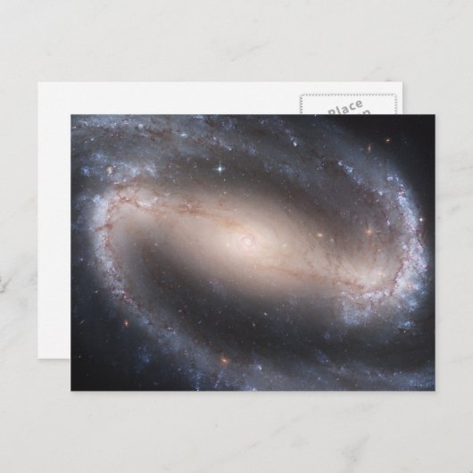 Barred Spiral Galaxy Briefkaart (Voorkant / Achterkant)
