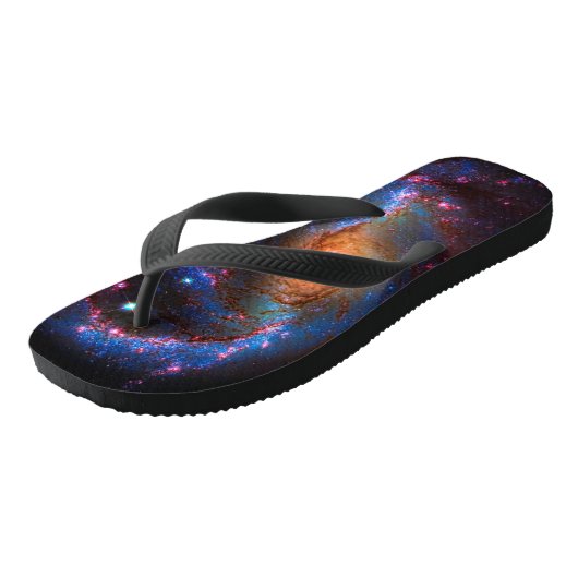 Barred Spiral Galaxy - Buitenruimte Star Afbeeldin Teenslippers (Schuin)