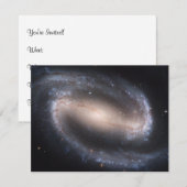 Barred Spiral Galaxy Kaart (Voorkant / Achterkant)