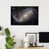 Barred Spiral Galaxy NGC 1672 Poster (Thuiskantoor)