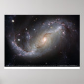 Barred Spiral Galaxy NGC 1672 Poster (Voorkant)