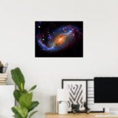 Barred Spiral Galaxy outer space photo Poster (Thuiskantoor)