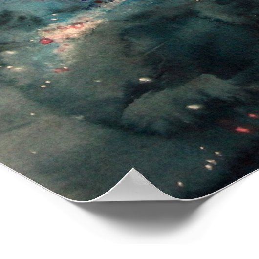 Barred Spiral Galaxy Poster (Hoek)