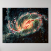 Barred Spiral Galaxy Poster (Voorkant)
