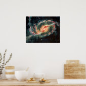 Barred Spiral Galaxy Poster (Keuken)