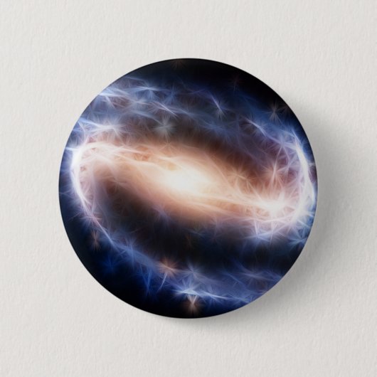 Barred Spiral Galaxy Ronde Button 5,7 Cm (Voorkant)