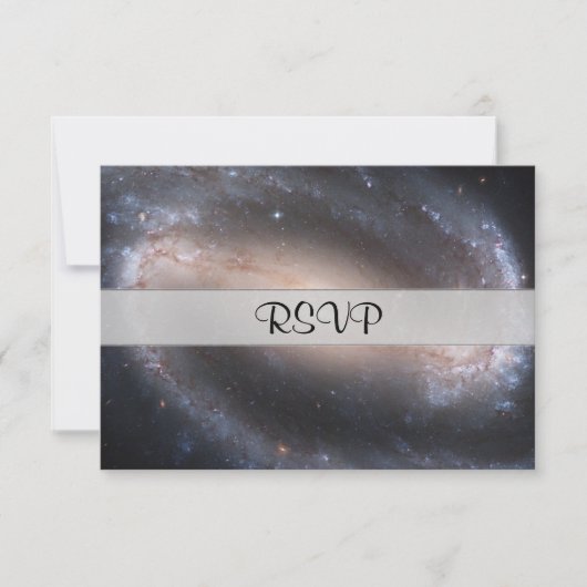 Barred Spiral Galaxy RSVP Kaartje (Voorkant)