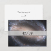 Barred Spiral Galaxy RSVP Kaartje (Voorkant / Achterkant)