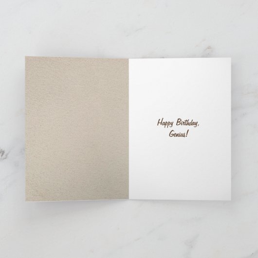 Barred Uil voor het krijgen van oudere verjaardag  Kaart (Binnen)