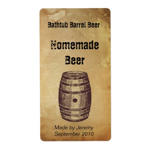 Barrel Bier Label (Voorkant)