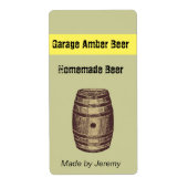 Barrel Bier Label (Voorkant)