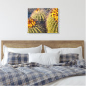 Barrel Cacti Canvas Afdruk (Insitu (Slaapkamer))