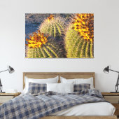 Barrel Cacti Canvas Afdruk (Insitu (Slaapkamer))