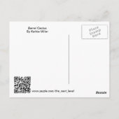 Barrel Cactus Briefkaart (Achterkant)