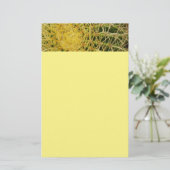 Barrel Cactus Close-up Abstracte Natuur Fotografie Briefpapier (Staand voorkant)