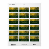 Barrel Cactus Close-up Abstracte Natuur Fotografie Etiket (Full Sheet)