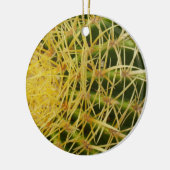 Barrel Cactus Close-up Abstracte Natuur Fotografie Keramisch Ornament (Links)
