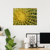 Barrel Cactus Close-up Abstracte Natuur Fotografie Poster (Thuiskantoor)