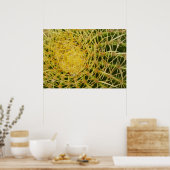Barrel Cactus Close-up Abstracte Natuur Fotografie Poster (Keuken)