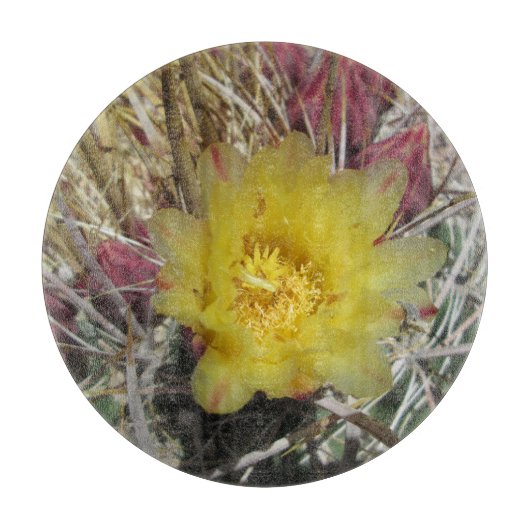 Barrel Cactus Fishhaakgeel Snijplank (Voorkant)