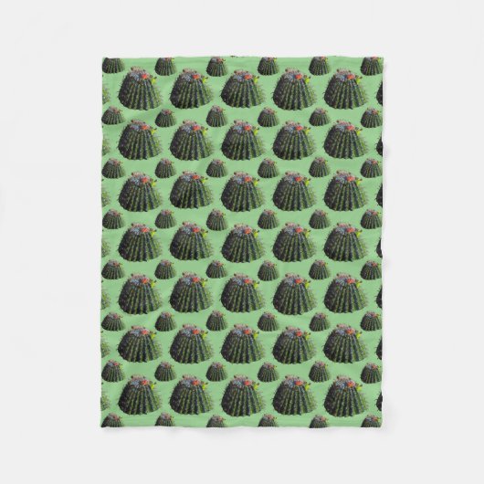 Barrel Cactus Fleece Blanket Deken (Voorkant)