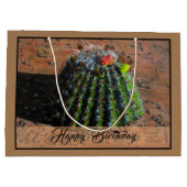 Barrel Cactus Grote Gift Bag Groot Cadeauzakje (Achterkant)