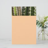 Barrel Cactus II Desert Natuur Foto Briefpapier (Staand voorkant)